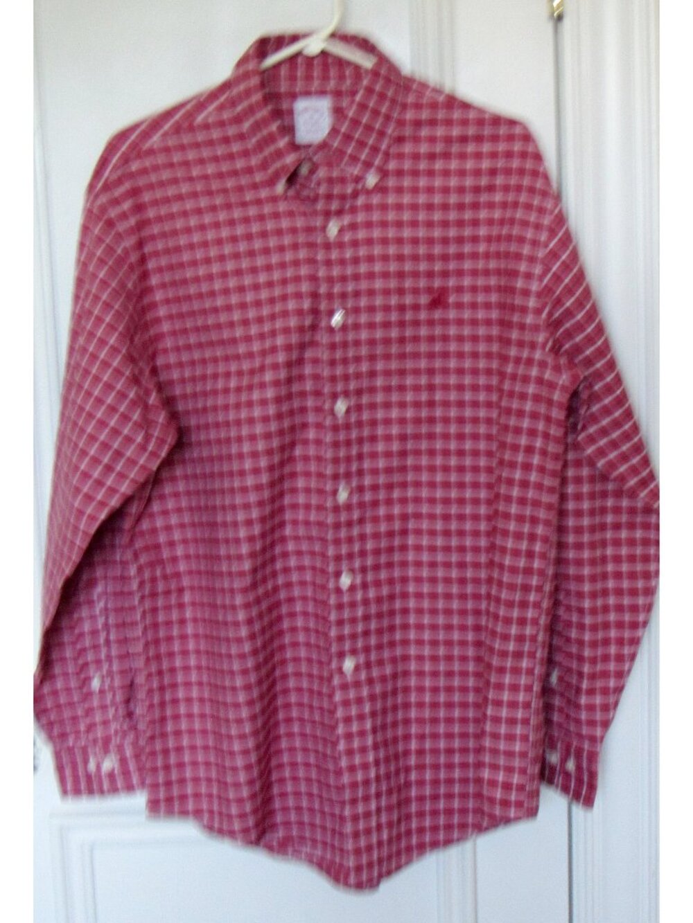 Brooks Brothers Casual Shirt, Cotton, color: Cherry, sz. M